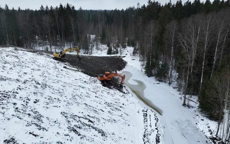 В Ленинградской области рекультивируют свалку