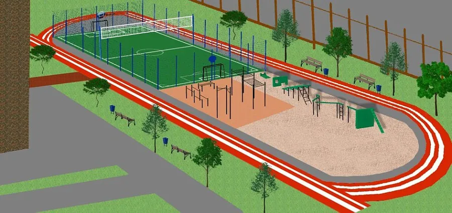 В кузбасской Юрге в этом году благоустроят стадион школы № 10