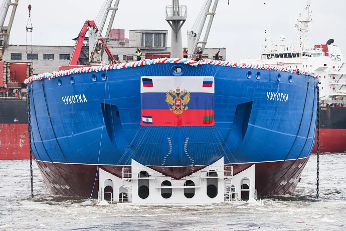 Историческое событие для&nbsp;флота РФ: на&nbsp;воду спустили атомный ледокол